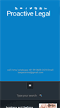 Mobile Screenshot of proactivelegal.net
